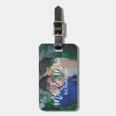 luchtige gelukzaligheid | Meneer en mevrouw Foto Bagagelabel (Voorkant verticaal)