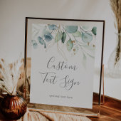 Luchtige groene kaartjes & cadeaus op maat gemaakt poster