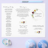 Luchtige groene zonnebloemen Bourgondië herfst bru Flyer (Enkel)