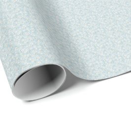 Luchtige Kamille & Hemelblauwe Wilde Bloemenweide Cadeaupapier