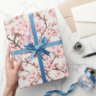 Luchtige Kersenbloesem Botanische Kunst Cadeaupapier