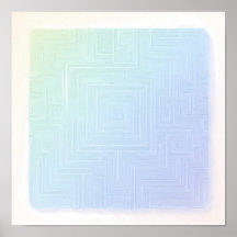 Luchtige Lichtgevende Doolhof Behang en Kunstprint