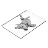 Luchtige lijnen notitieboek (Linkerzijde)