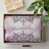 Luchtige Mandala Gelukkig Roze Paars Geel Blauw &  Tissuepapier (Geschenk)