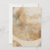 Luchtige Neutrale Natuurlijke Elementen Boheemse B Kaart (Achterkant)