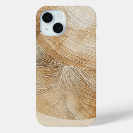 Luchtige neutrale natuurlijke elementen Bohemian B iPhone 15 Case