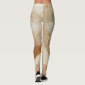 Luchtige neutrale natuurlijke elementen Bohemian B Leggings (Achterkant)