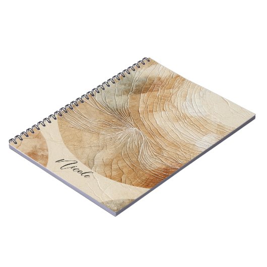 Luchtige neutrale natuurlijke elementen Bohemian B Notitieboek (Linkerzijde)