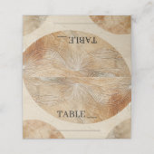 Luchtige neutrale natuurlijke elementen Bohemian B Plaatskaartje (Buitenkant ongevouwen)