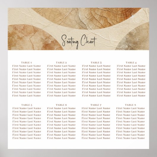 Luchtige neutrale natuurlijke elementen Bohemian B Poster (Voorkant)