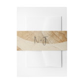 Luchtige neutrale natuurlijke elementen Bohemian B Uitnodigingen Wikkel (Voorkant Voorbeeld)