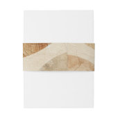 Luchtige neutrale natuurlijke elementen Bohemian B Uitnodigingen Wikkel (Achterkant Voorbeeld)