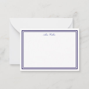 Luchtige Paarse Elegante Briefpapier Notitiekaart Notitiekaartje