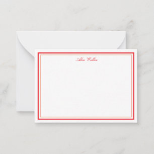 Luchtige Pastel Elegante Briefpapier Notitiekaart Notitiekaartje