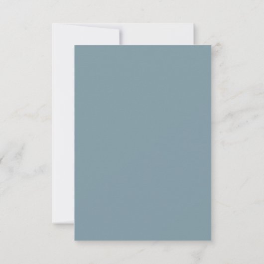 Luchtige Pastel Leiste Blau RSVP Kaart (Achterkant)