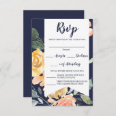 Luchtige Romance RSVP Kaartje (Voorkant / Achterkant)