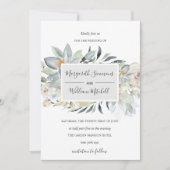 Luchtige weide zacht floraal lijst Waterverf Save The Date (Voorkant)