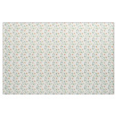 Luchtige Witte Bloemen Groene Patroon Bloesem Bloe Stof (Yard (91,4 cm))