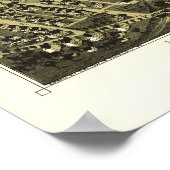 Luchtkaart Birdsboro PA Pennsylvania Poster Berks (Hoek)