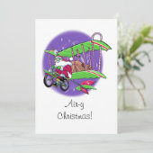 Luchtkerst Feestdagenkaart (Staand voorkant)