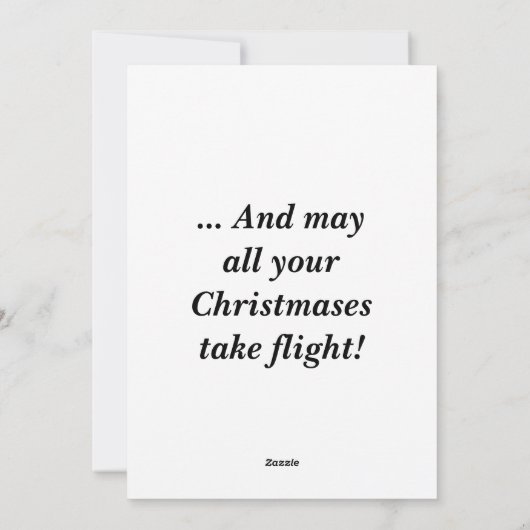 Luchtkerst Feestdagenkaart (Achterkant)