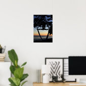 Luchtkogels op zonsondertoon poster (Thuiskantoor)