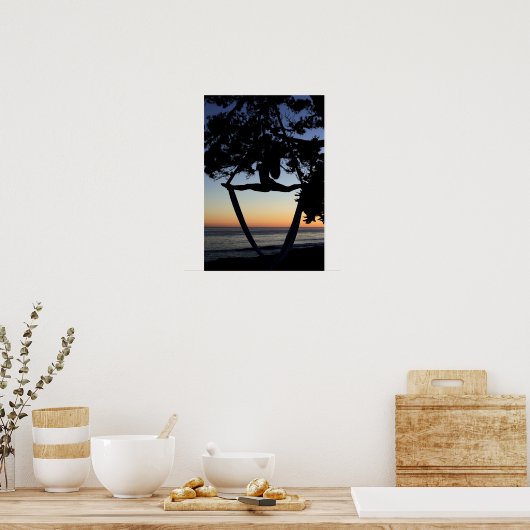 Luchtkogels op zonsondertoon poster (Keuken)