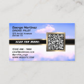 Luchtkracht rond goud, metaal en lucht visitekaartje (Achterkant)