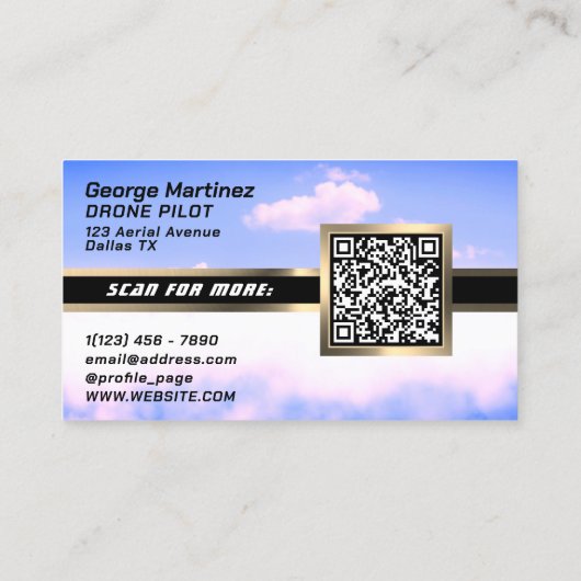 Luchtkracht rond goud, metaal en lucht visitekaartje (Achterkant)