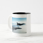 Luchtkrachtgevechten Tweekleurige Koffiemok (Voorkant links)