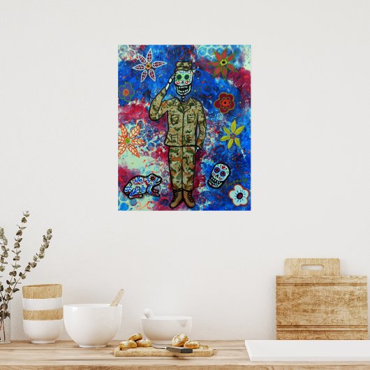 LUCHTKRACHTIGE DAG VAN DE DODE POSTER (Keuken)