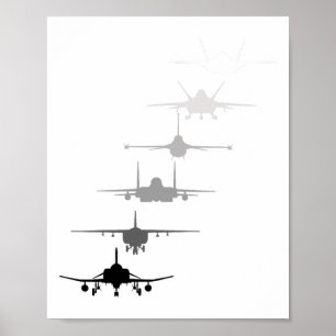 Luchtkrachtvesten F-4 F-111 F-15 F-16 F-22 F- Poster