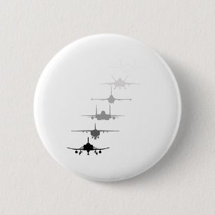 Luchtkrachtvesten F-4 F-111 F-15 F-16 F-22 F- Ronde Button 5,7 Cm