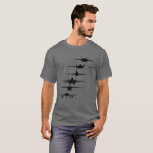 Luchtkrachtvesten F-4 F-111 F-15 F-16 F-22 F- T-shirt (Voorkant volledig)