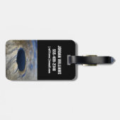 Luchtkrater Pingualuit, Quebec, Canada. Bagagelabel (Achterkant horizontaal)