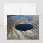 Luchtkrater Pingualuit, Quebec, Canada. Briefkaart (Voorkant / Achterkant)