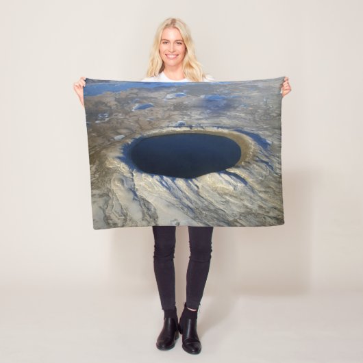 Luchtkrater Pingualuit, Quebec, Canada. Fleece Deken (In situ)