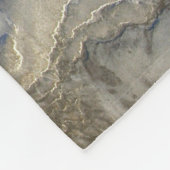 Luchtkrater Pingualuit, Quebec, Canada. Fleece Deken (Hoek)