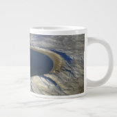 Luchtkrater Pingualuit, Quebec, Canada. Grote Koffiekop (Rechts)