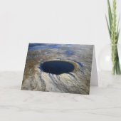 Luchtkrater Pingualuit, Quebec, Canada. Kaart (Voorkant)