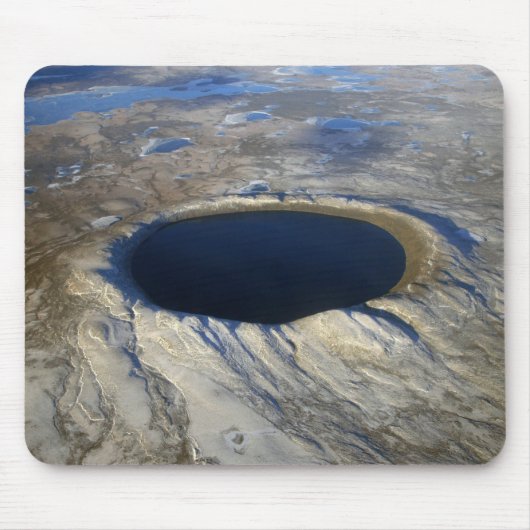 Luchtkrater Pingualuit, Quebec, Canada. Muismat (Voorkant)