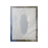 Luchtkrater Pingualuit, Quebec, Canada. Notitieblok (Linkerzijde)