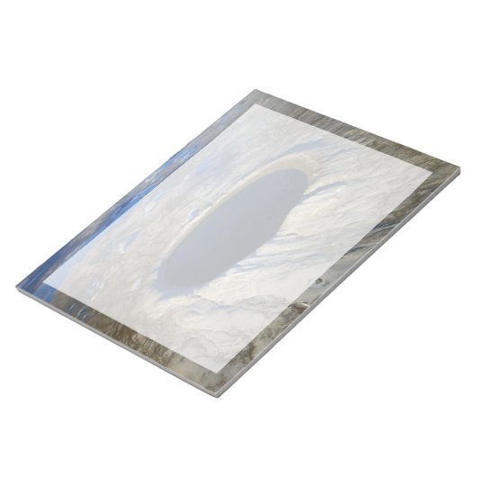 Luchtkrater Pingualuit, Quebec, Canada. Notitieblok (Schuin)