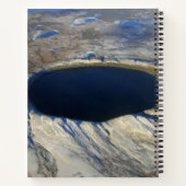 Luchtkrater Pingualuit, Quebec, Canada. Notitieboek (Achterkant)