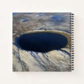 Luchtkrater Pingualuit, Quebec, Canada. Notitieboek (Achterkant)