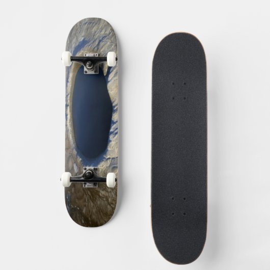 Luchtkrater Pingualuit, Quebec, Canada. Persoonlijk Skateboard (Voorkant)