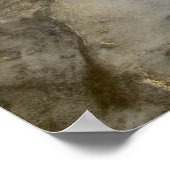 Luchtkrater Pingualuit, Quebec, Canada. Poster (Hoek)