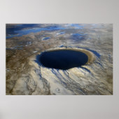Luchtkrater Pingualuit, Quebec, Canada. Poster (Voorkant)