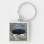 Luchtkrater Pingualuit, Quebec, Canada. Sleutelhanger (Voorkant)