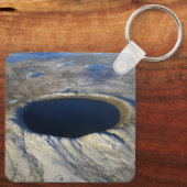 Luchtkrater Pingualuit, Quebec, Canada. Sleutelhanger (Achterkant)